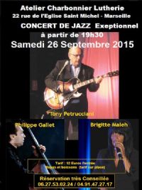 TONY PETRUCCIANI - Trio JAZZ. Le samedi 26 septembre 2015 à Marseille. Bouches-du-Rhone.  19H30